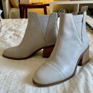 TOMS Esme glacier gray blue stacked heel ankle boots